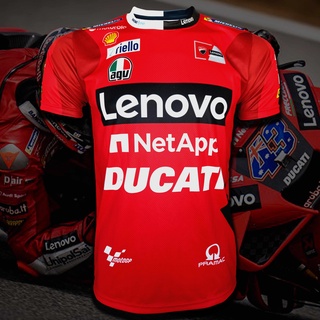 เสื้อยืด คอกลม T-shirt MotoGP เสื้อโมโตจีพี สำหรับแฟนคลับ Ducati Lenovo Team #MG0017 รุ่น Jack Miller