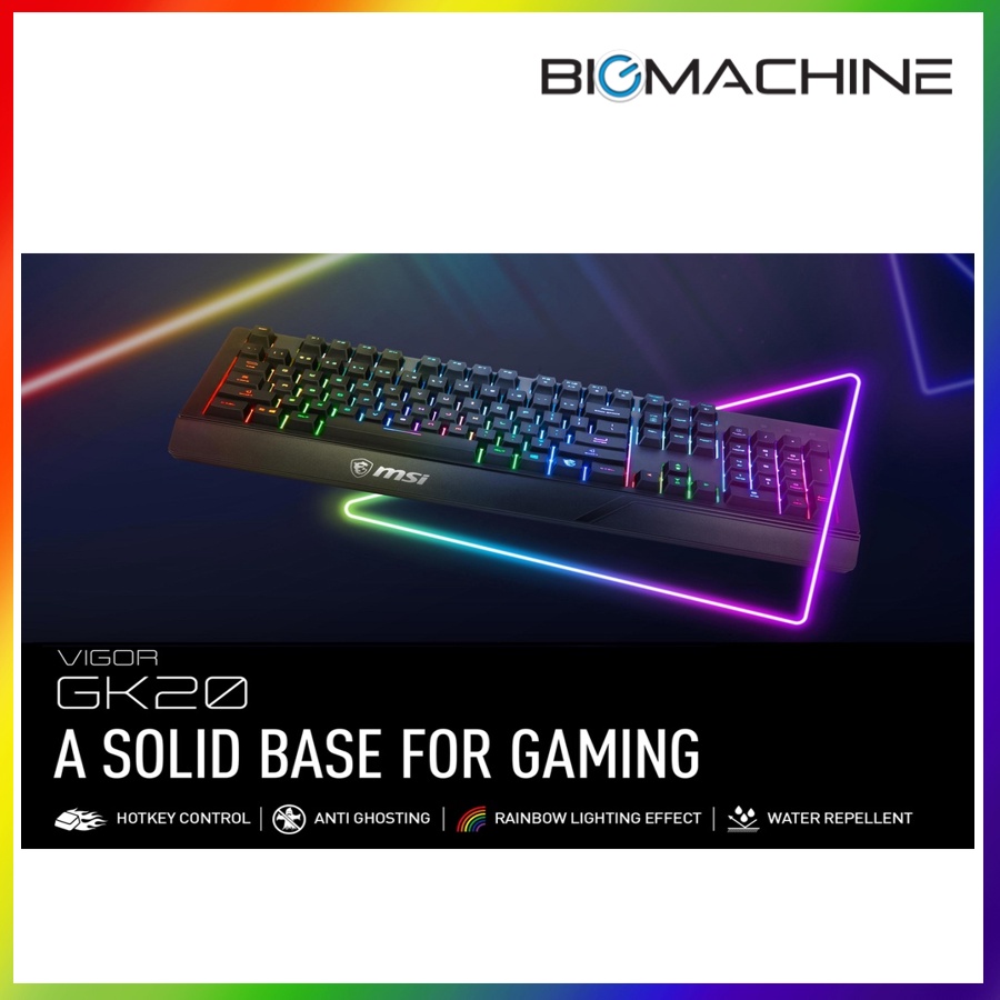 MSI VIGOR GK20 US Gaming Keyboard Interceptor DS4100 Gaming Keyboard