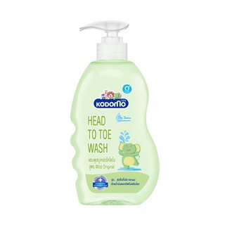 KODOMO Mild Original แชมพูสบู่เหลว โคโดโม Head to Toe Wash ขวดปั๊ม 400 มล.