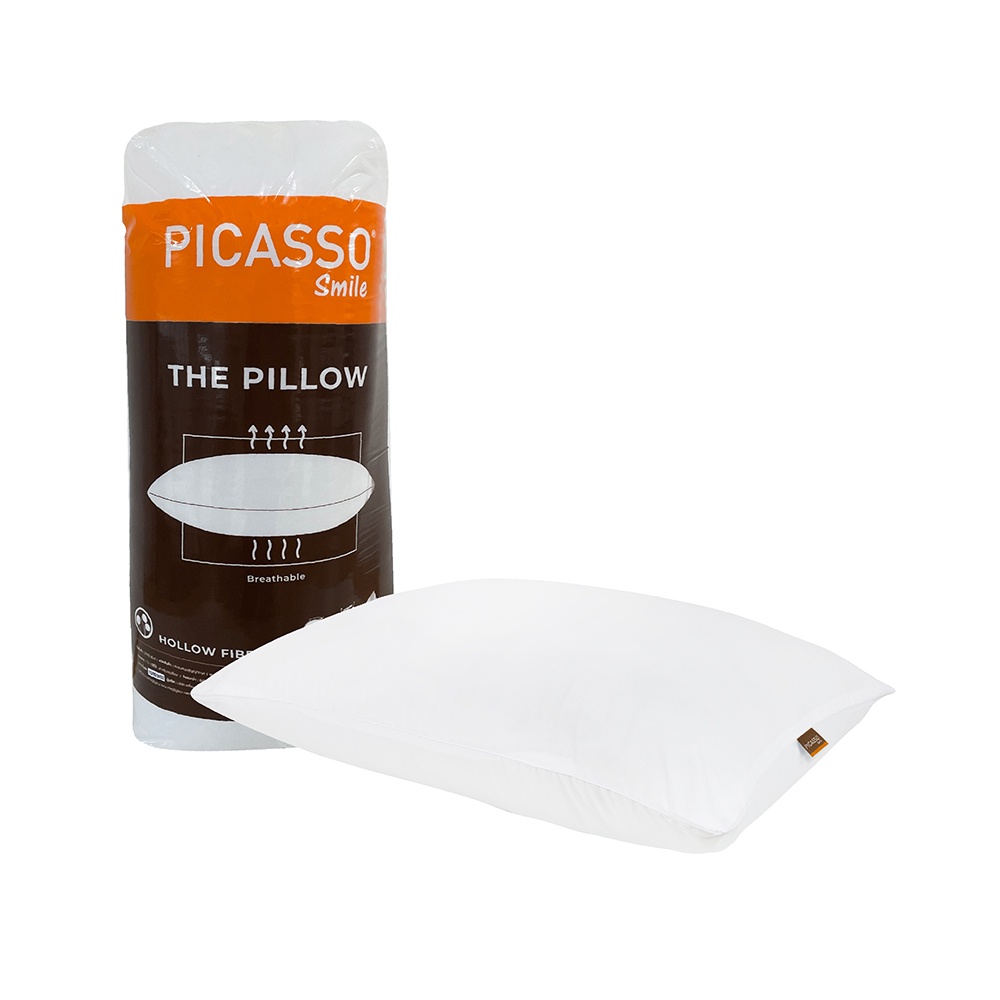 Picasso หมอนหนุนสุญญากาศ รุ่น Smile /เส้นใยโพลีเอสเตอร์