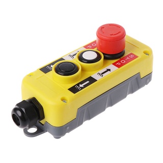 PCF* Waterproof Industrial Push Button Switch Emergency Stop for Electric Crane Hoist Pendant Control Station