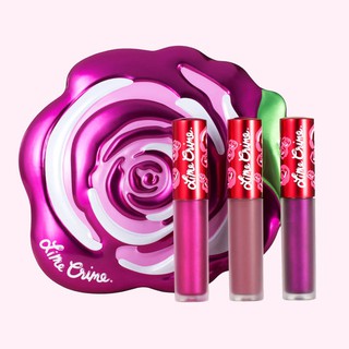 Lime Crime รุ่นจิ้มจุ่ม Velve Tin - Fushia ในกล่องของขวัญรูปกุหลาบ ของแท้ พร้อมส่ง