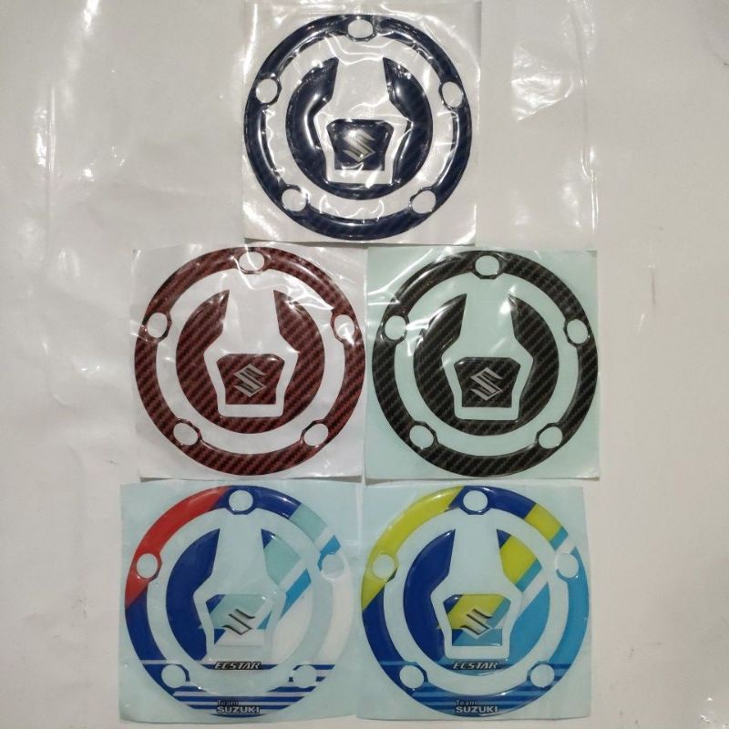 Gsx 150 Tank Cover & Key Cover สติ๊กเกอร์นูน EXSTAR & CARBON Variation ขนาด 10.5 x 10.5
