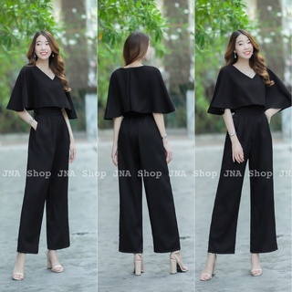 hbstation.shop เสื้อผ้าผู้หญิง Jumpsuit สีดำ พร้อมส่ง