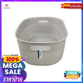 โลตัส ตะกร้าทรงรีมือจับใหญ่LOTUSS ROUND BASKET WITH HANDLE (L)