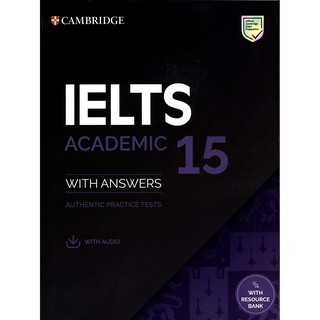 IELTS 15 Academic Students Book with Answers with Audio (IELTS Practice Tests) หนังสือภาษาอังกฤษมือ1 (ใหม่) พร้อมส่ง