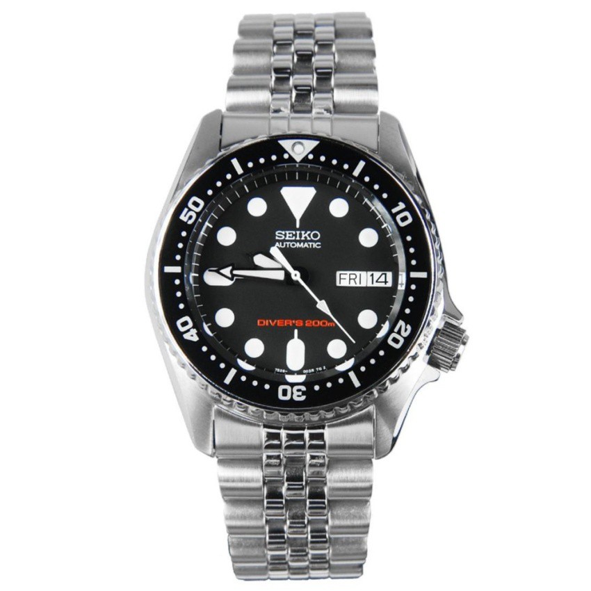 SEIKO Automatic Diver's 200 M นาฬิกาชาย สีเงิน/ดำ
 สายสแตนเลส รุ่น SKX013K2