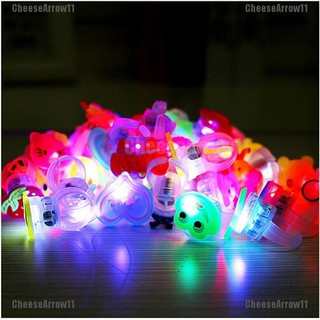 [CHAR] แหวนไฟกระพริบ LED น่ารัก สําหรับเด็ก 10 ชิ้น/ล็อต