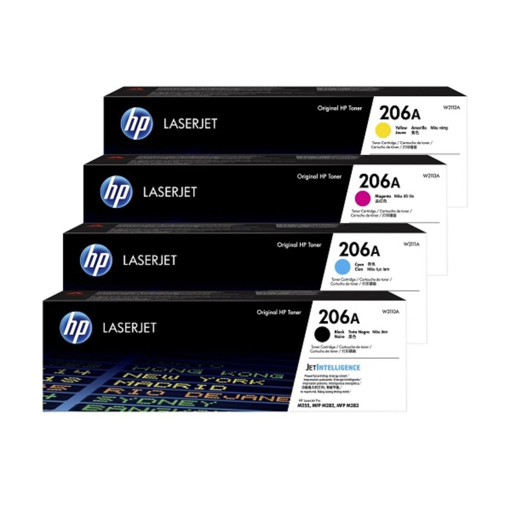 HP 206A หมึกพิมพ์แท้ W2110A , W2111A , W2112A , W2113A ของแท้ออกใบกำกับภาษีได้ by jcorp