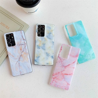 จิตรกรรม หินอ่อน เคส Samsung Galaxy เคส Samsung Galaxy S8 S9 S10 Plus + S20 Plus S20Ultra S20Plus Case ใหม่ กันตก IMD กแข็ง เคส