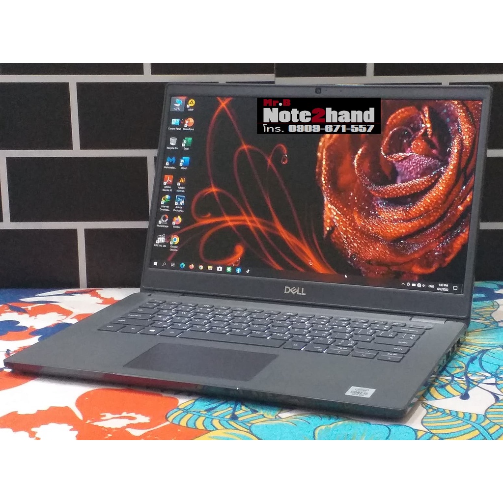 โน๊ตบุ๊คมือสอง DELL Core i5-10210U จอ14”FHD แรม8+NVMe512+การ์ดจอ HD 620+วินโดว์แท้+ประกันศูนย์