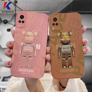 เคส Samsung A51 A515F A32 4G J7 Prime M10S A20 A207F A50 ลายหุ่นยนต์หมีช็อคโกแลต ดวงตานางฟ้า เรียบง่าย สําหรับ เคสซัมซุง A30S A50S A51 M40S A205 A305 M02S A025 F02S A20S M10 A10 A10S M01S A12 5G A125 M12 F12 A30 A02S Soft Case