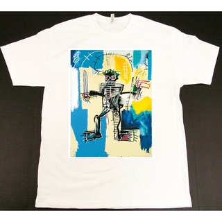 เสื้อยืด พิมพ์ลายนักรบ Michel Basquiat แฟชั่นฤดูร้อน DIYS-5XL