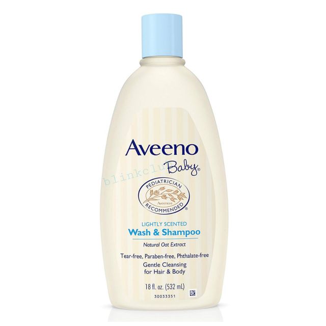 Aveeno Baby Wash &amp; Shampoo ขนาด 532ml. Lightly Scented, Natural Oat Extract สบู่ และ แชมพูสระผม สูตรอ่อนโยน สำหรับเด็ก