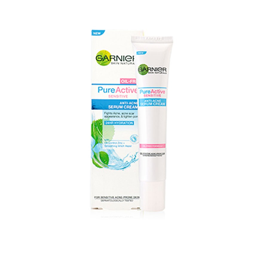 garnier pure active sensitive serum cream