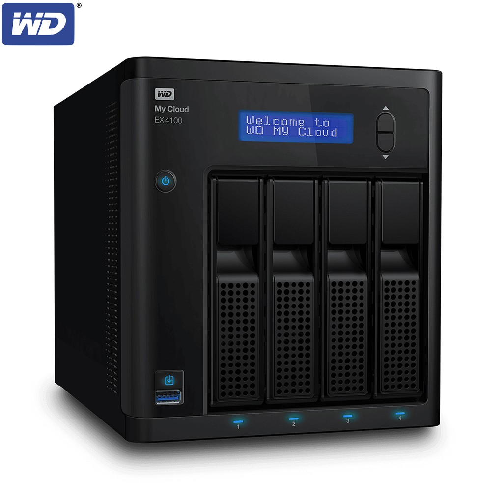 WD My Cloud Expert Series EX4100 ไม่รวม HDD อุปกรณ์จัดเก็บข้อมูลบนเครือข่าย NAS Harddisk (WDBWZE0000