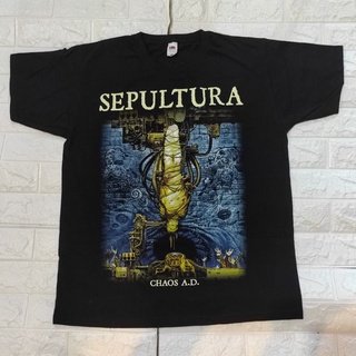 เสื้อยืดวง SEPULTURA chaos a.d. น่าสะสมมากๆ มือหนึ่งลิขสิทธิ์แท้