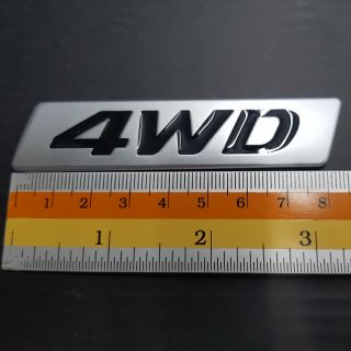 Logo 4WD งานเหล็ก 9x2cm