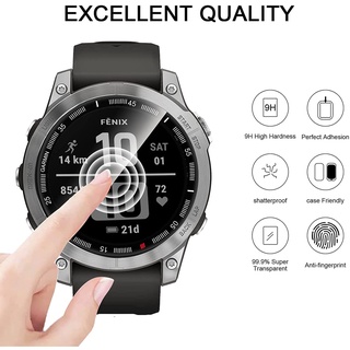 ฟิล์มกันรอยหน้าจอโค้ง 3D อุปกรณ์เสริม สําหรับ Garmin Fenix 7S/7X (1 ชิ้น)