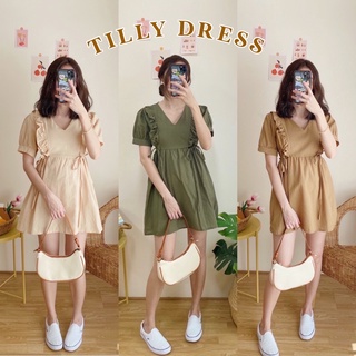 TILLY DRESS มินิเดรสผูกโบว์ข้าง