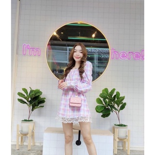 🍡Mini Dress🍡ดีเทลแต่งลูกไม้