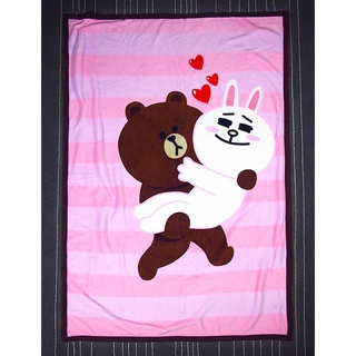 ผ้าห่มไลน์ (Line Friends) ขนาด 100 x 140 ซม.นำเข้าจากญี่ปุ่น