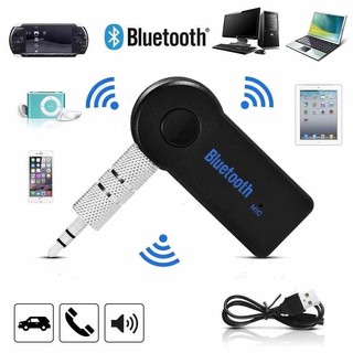 Car Bluetooth Music Reciever บลูทูธติดรถยนต์ ผ่านช่อง Aux เสียงชัด BT - 310 บลูทูธในรถ