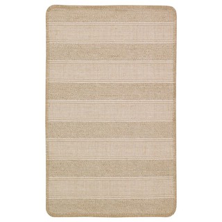 IKEA พรมอิเกีย KLEJS เคลส พรมทอเรียบ,พรมเช็ดเท้า เบจ-ขาว สีเบจ/ขาว, 50x80 ซม.
