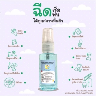 สเปรย์แอลกอฮอล์ ป้องกันเชื้อโรค 30 ml.