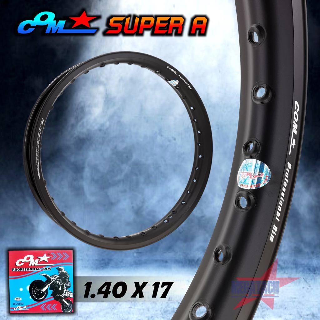 ล้อ COM SUPER A 1.40 X 17 จำนวน 1 วง วงล้อคอม ทรง A60 ขนาด 1.40 ขอบ 17 ของแท้ การันตีของแท้ 100% วงล