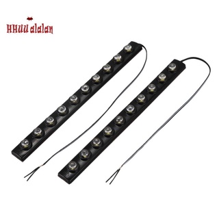 ไฟเดย์ไลท์ LED 20W 10 COB 200LM DC 12V สีขาว สำหรับรถยนต์ 2 ชิ้น