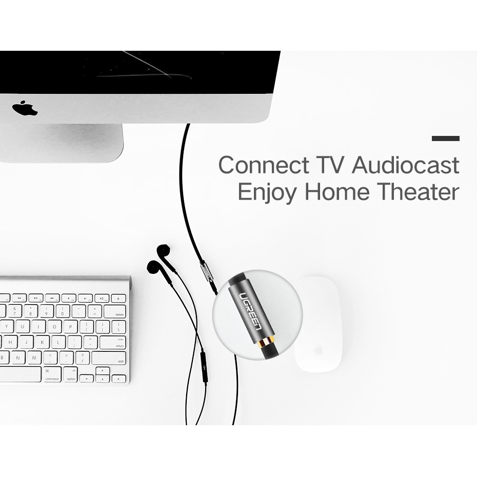 Ugreen(AV118) Jack 3.5mm Audio Extension Cable Male to Female for PC Phone