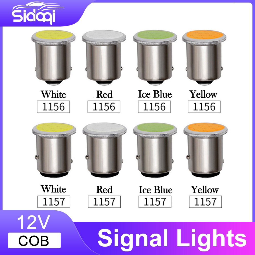 หลอดไฟเลี้ยว หลอดไฟเบรค ไฟท้าย ไฟเลี้ยว LED 1156 BA15S P21W BAY15D P21 1 ชิ้น สําหรับติดท้ายรถยนต์ 1