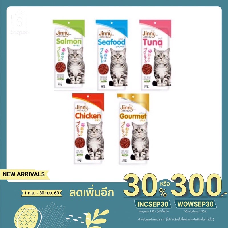ขนมแมว Jinny จินนี่ ขนาด 35 กรัม