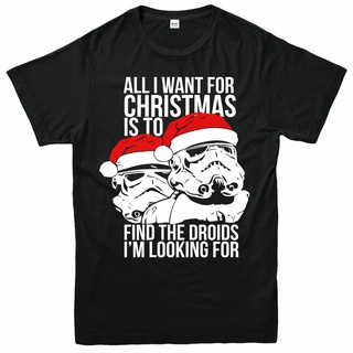 เสื้อยืด พิมพ์ลาย Christmatormtrooper Droids Festive QW246VB สําหรับผู้ชาย