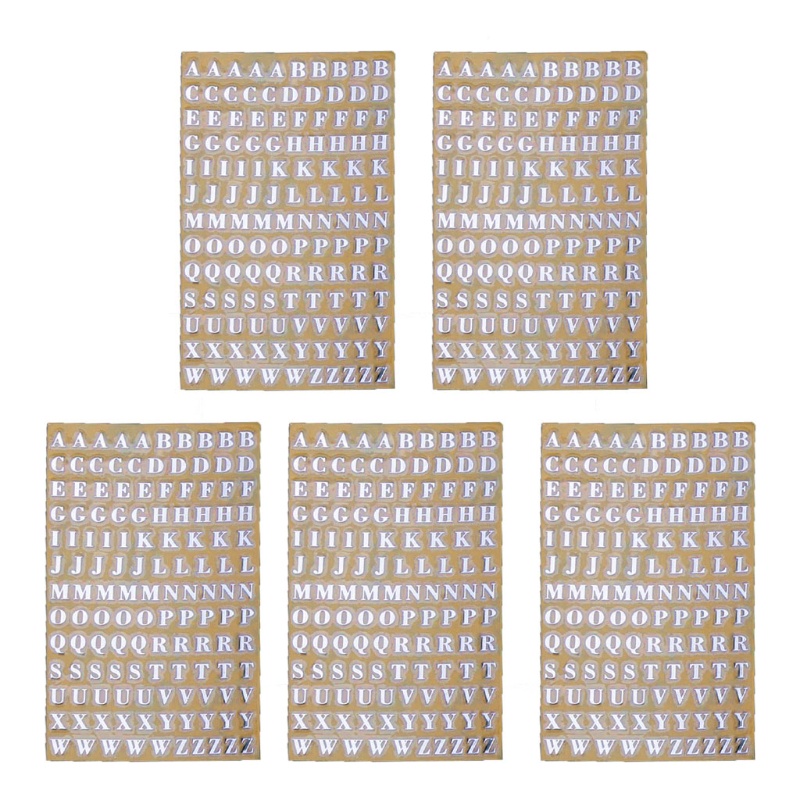 Aod สติกเกอร์เรซิ่น อีพ็อกซี่ รูปตัวอักษร ตัวเลข 3 มม. 5 ชิ้น - รูปที่ 2