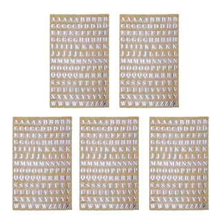 Aod สติกเกอร์เรซิ่น อีพ็อกซี่ รูปตัวอักษร ตัวเลข 3 มม. 5 ชิ้น