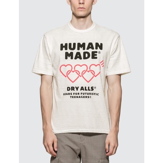 เสื้อยืดผ้าฝ้าย พิมพ์ลายหัวใจ HUMAN MADE