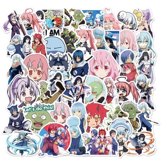 สติกเกอร์ PVC กันน้ํา ลายการ์ตูนอนิเมะ That Time I Got Reincarnated as a Slime 50 ชิ้น (2)