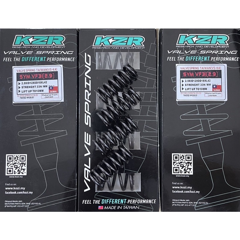 KZR KOZI SYM VF3I 185 วาล์ว SPRING SET (4 ชิ้น) -2.9-33n/mm VS-K4 - LFT UP TO 10MM