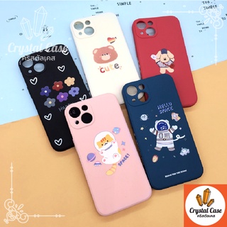 เคสมือถือพิมพ์ข้าง TPU กันเลนส์กล้อง พื้นหลังกันรอย