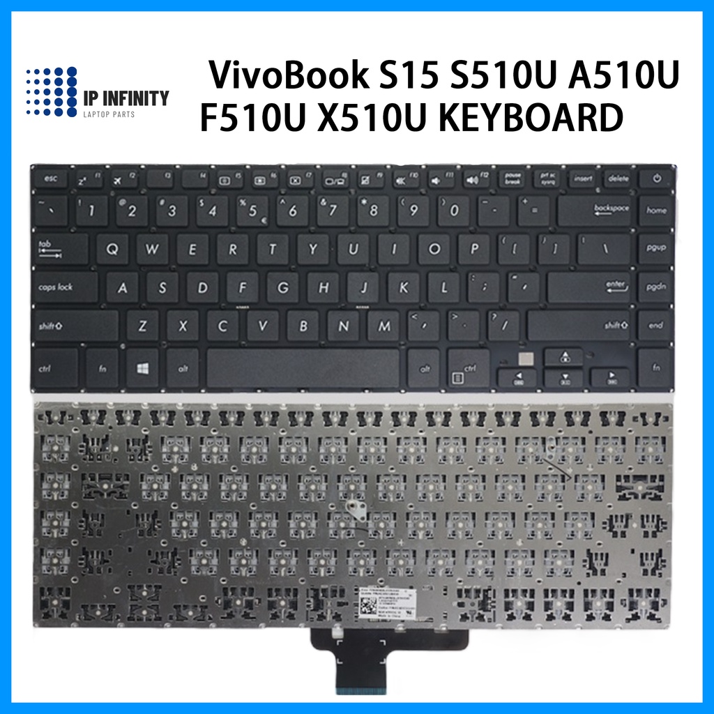 ASUS VIVOBOOK S15 A510U F510U X510U S510UA S510UR S510UN X510 X510U F510U แป้นพิมพ์แล็ปท็อป