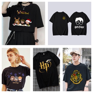 **READY STOCK** Anime Harry Potter Tshirt Men Cute T Shirts Women Short Sleeves Shirt Fashion/Oversize/Couple/Plus Size/Unisex Tee