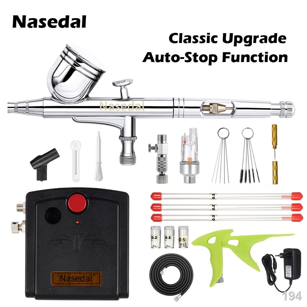 nasedal-auto-stop-function-airbrush-compressor-0-3mm-dual-action