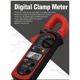 UNI-T UT202Aดิจิตอลแดลมป์มิเตอร์ LCD Digital multimeter Clamp tester AC600A