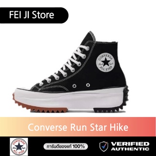 【ของแท้อย่างเป็นทางการ】รองเท้าผ้าใบ Converse Run Star High Top รองเท้าผ้าใบผู้ชายและผู้หญิง จัดส่งทันที