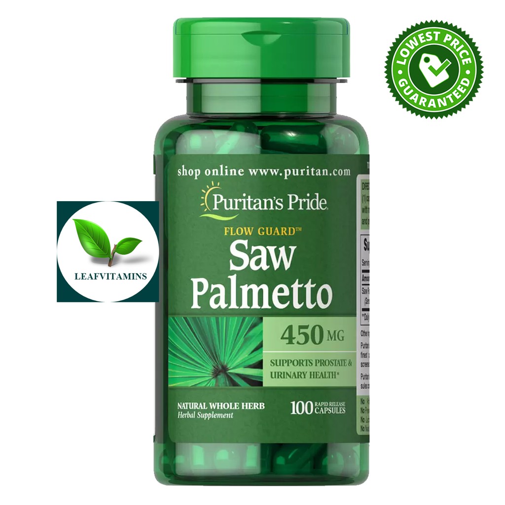 Puritan's pride Saw Palmetto 450 mg / 100 Capsules