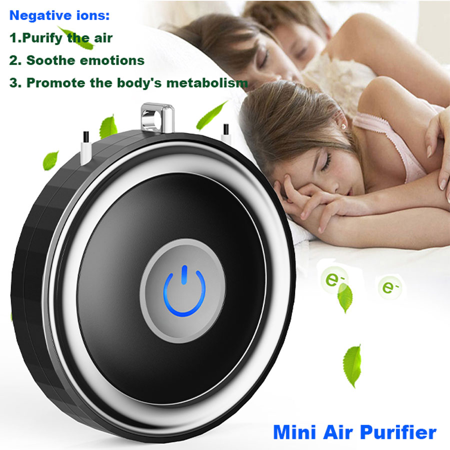Xumu BAP-01 Portable Necklace Air Purifier Negative Ion Generator Anion Air Personal Use Filter Mini Ionizer With Lanyard