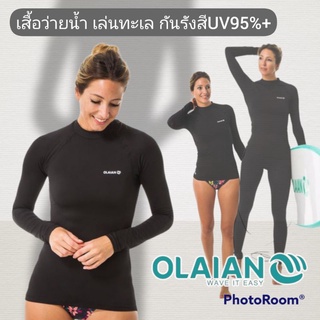 เสื้อว่ายน้ำ เล่นทะเล กันรังสี UV95%+ Olaian ของแท้100%