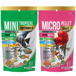 อาหารปลา บูสท์ Boost Micro Pellet , Mini Tropical สำหรับปลาขนาดเล็กทุกประเภท ช่วยให้ปลาสีสันสวยงาม ครบถ้วนไปด้วยสารอาหาร